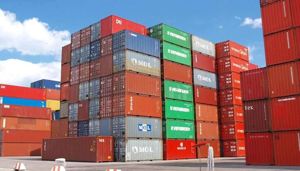 container-contenedores-en-puerto